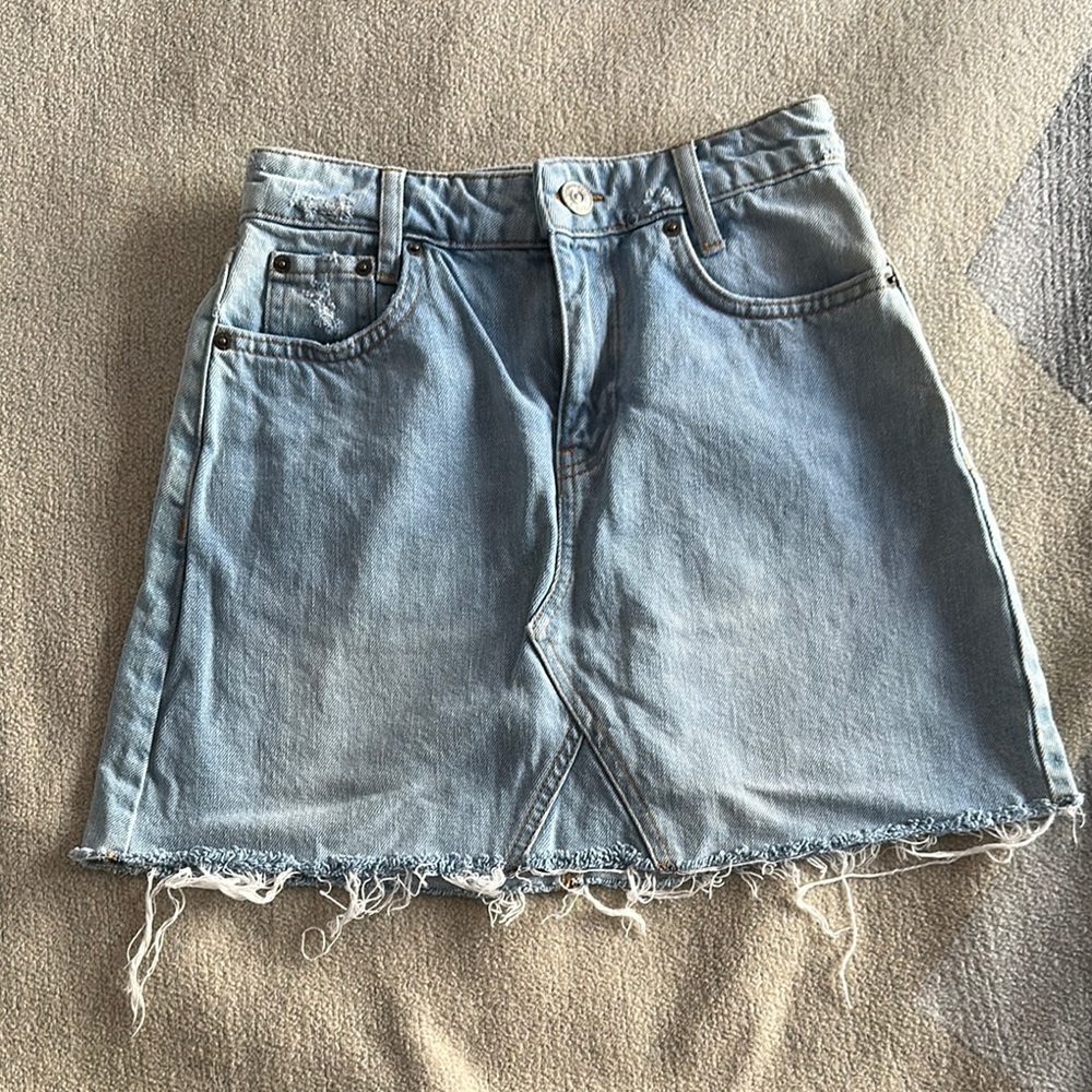 BDG High Rise Denim Mini Skirt